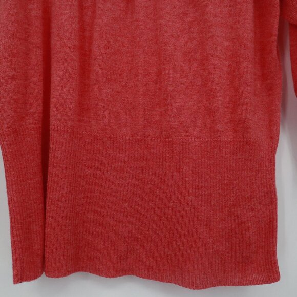 Knitted & Knotted Wool Alpaca Sweater Womens M Coral Soft Girl Coquette Romantic - Picture 8 of 16